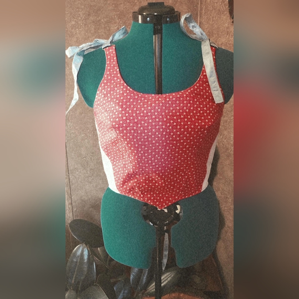Handmade corset style top